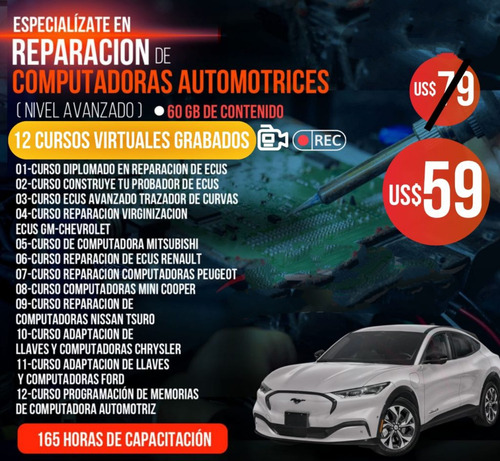 Curso Reparacion De Ecus Nivel Avanzado Pack 12 Cursos