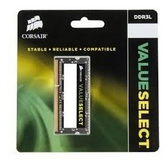 Imagen 1 de 5 de Memoria Ram Corsair 4gb Sodimm Ddr3 1600mhz 1.5v Unbuffer /v