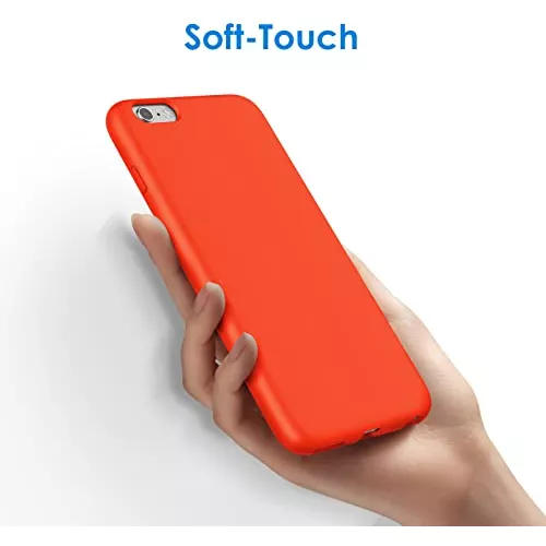 JETech Funda de silicona para iPhone 6s Plus/6 Plus de 5.5 pulgadas, funda  protectora de cuerpo completo suave y sedosa, a prueba de golpes con forro