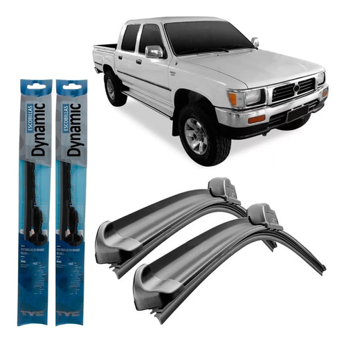 Juego Kit Escobillas Toyota Hilux 1992 1993 1994 1995 1996