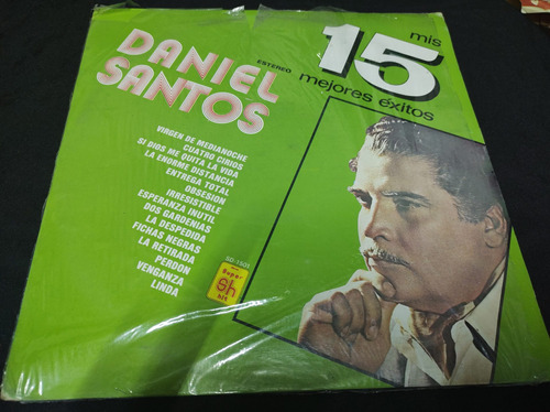 Daniel Santos 15 Éxitos Vinilo Acetato Lp Vinyl Oferta 