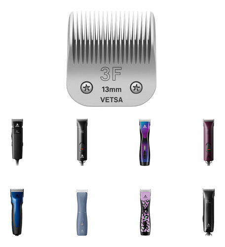 Cuchilla 13 Mm Tipo Andis 3 3/4 Generica (paquete De 3)