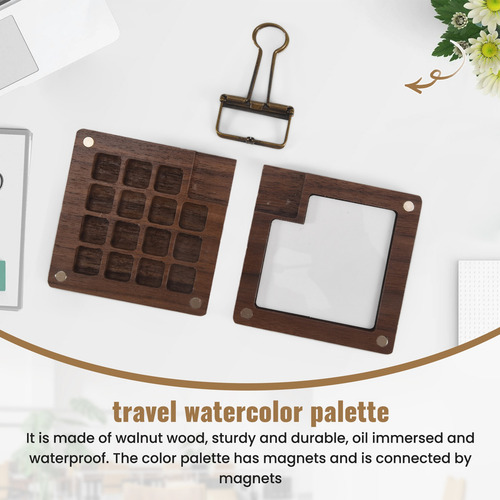 Paleta De Acuarela Portátil, Paleta De Cuaderno De Bocetos D