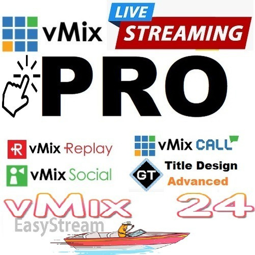 Imagem 1 de 2 de Vmix Pro Original Em 12 X - Streaming Profissional