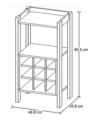 Mini Mueble Bar Tecnomobili Az1032