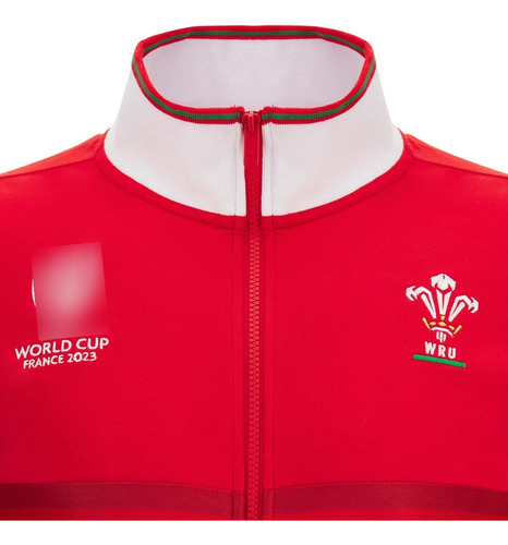Campera Oficial Gales Rugby Macron Mundial 2023 Talle L