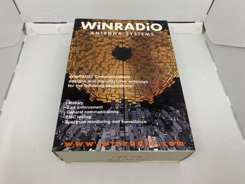 Antena Winradio Vhf Uhf Log Periódica Portátil Caixa Manual