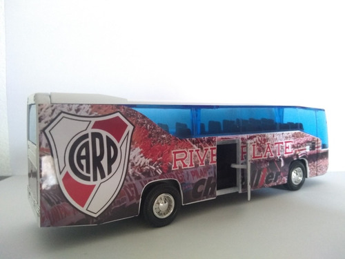 Micro Bus Colectivo River Plate Abre Puertas Metálico 18 Cm