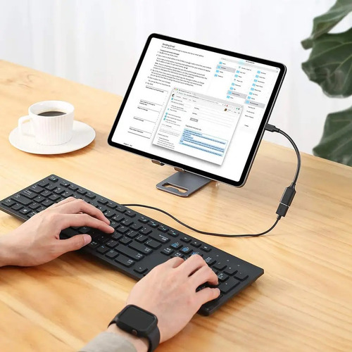 Cabo Usb Otg Tipo C Adaptador Teclado Mouse Jogos Controle