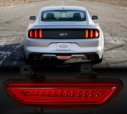 Tercera Luz Freno Barra Led Mustang 2015 - 2018 Lente Rojo