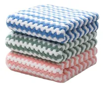 Comprar Set  De 3 Repasadores De Limpieza Cocina Baño Trapo 25x25cm