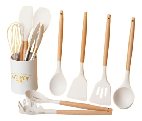 Set De Utensilios De Cocina, Resistente Al Calor 12 Pcs