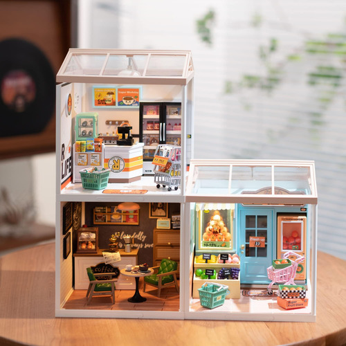 Robotime Kit De Casa De Muñecas En Miniatura Para Niñas, Min
