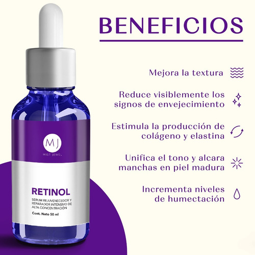 Imagen 3 de 7 de Suero Retinol Vitamina E, D, A, B Y Acido Hialuronico Eficaz