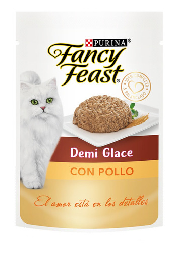 Pouch Fancy Feast Demi Glace Pollo 85 Gr