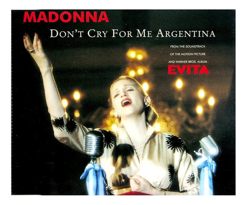 Madonna + Dont Cry For Me Argentina ( Cd Single )