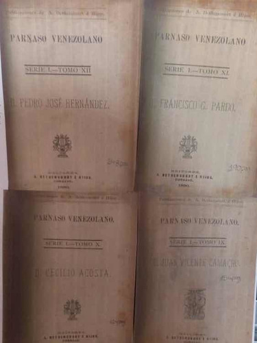 Libro Parnaso Venezolano Cecilio Acosta Vicente Antiguo