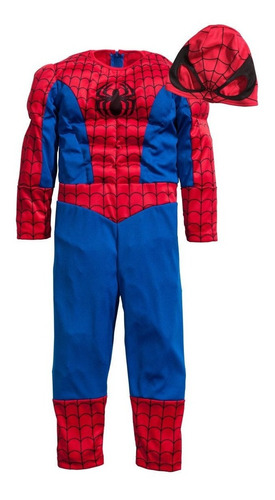 Disfraz Hombre Araña Spiderman Con Musculos Aracnido