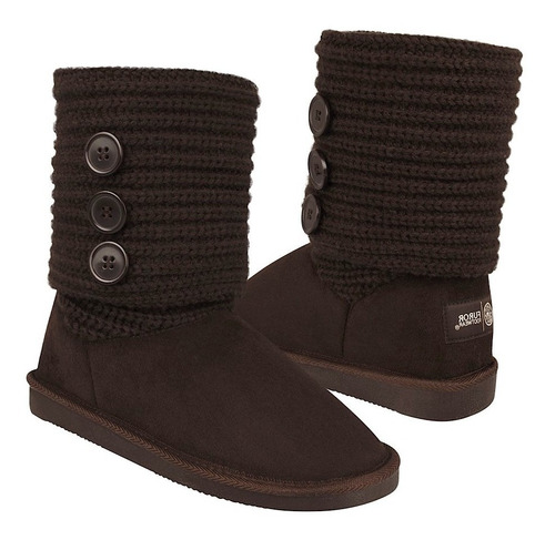 Botas Casuales Furor Para Mujer Suede Café 30544