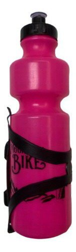 Suporte Caramanhola Bicicleta + Garrafa 750ml Bike Rosa