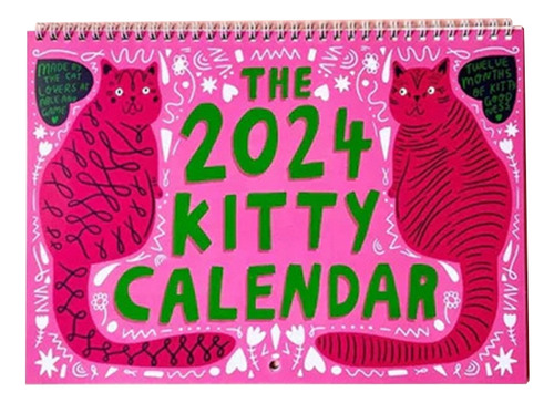 Calendario 2024 Kitty Gifts, Regalo De 12 Meses Para El Día