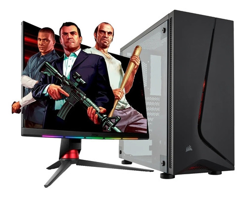 Imagen 1 de 8 de Pc Armada Gamer Amd Ryzen 5 5600g 16gb 3200 480g Nvme