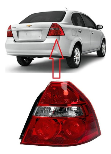 Faro Trasero Chevrolet Aveo 2009 2010 2011  Derecho