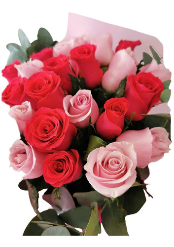 Ramo Flores Naturales - Rosas - Color Rosa Pastel Y Mexicano | Meses sin  intereses