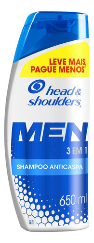  Shampoo Men 3 Em 1 Anticaspa 650 Ml Head & Shoulders