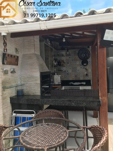 Imagem 6 de 30 de Casa 4 Suítes Em Condomínio Fechado, Buraquinho - Lauro De Freitas - Ca01136 - 70448689