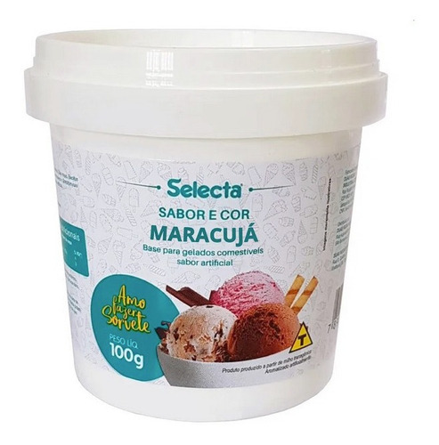 Sabor En Polvo Para Helado Maracuyá Selecta 100 Gr.