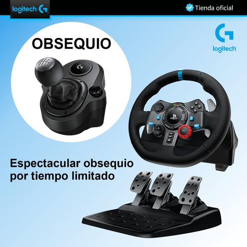 Imagen 2 de 10 de Timón Logitech G29 Para Pc / Ps5 | Ps4 + Palanca De Cambios