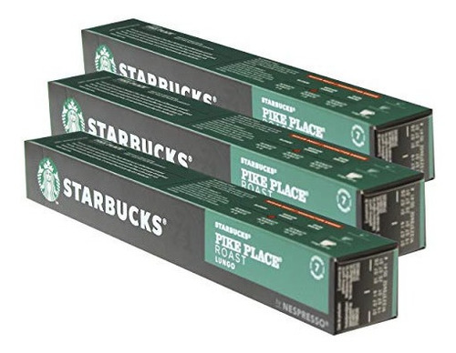 Capsulas Starbucks Nespresso Cafe Pike Place Roast Lungo