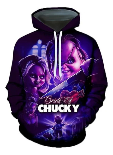 Sudadera Con Capucha Bride Of Chucky Con Estampado 3d