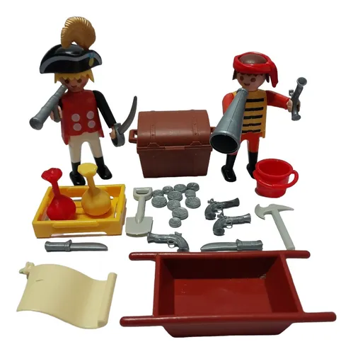Playmobil 2 Piratas Baul Con Monedas Y Accesorios Sin Caja