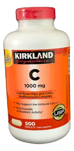 comprar C 1000mg With Rose Hips - 500 Tab Kirkland Sabor Sin Sabor
