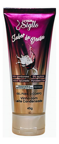 Gel Beijável Para Sexo Oral Sabor Da Deusa 45g Sabor Apurado Sabor Leite Condensado