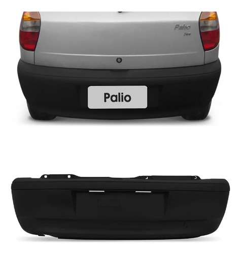 Paragolpe Trasero Fiat Palio Fire 2001 A 2006 Negro