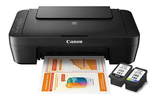 Impresora Multifunción Canon Mg 2510 + Cartuchos Incluidos