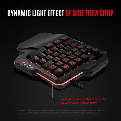 Keyboard Membrane Key Keyboard 35 Hand Single Hand Gaming