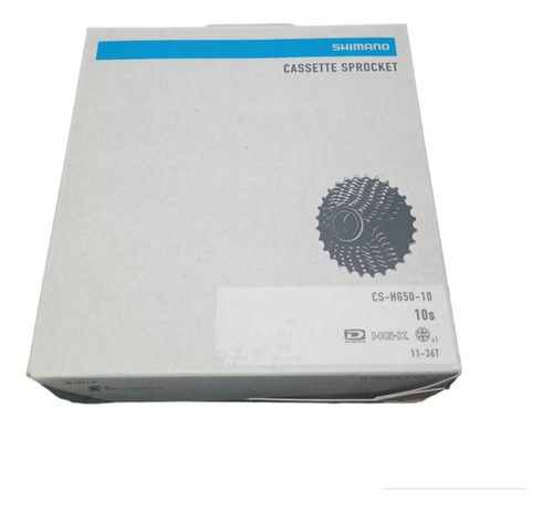Cassette Shimano Deore 10v 11-36t Cs-hg50-10 Cantidad Máxima De Dientes 36 Cantidad Mínima De Dientes 11 Color Plateado