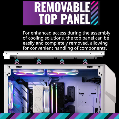 Cooler Master Td500 Mesh V2 Caso Médio Branco, Malha Poligon