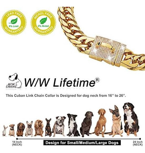 Collar De Cadena Para Perro, Collar De Cadena De Metal Para