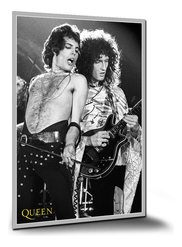 Poster Queen Freddie Mercury Brian May Pôsteres Placa A0 L