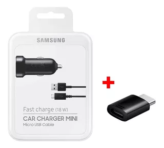 Cargador Auto Samsung Galaxy S6 S7 Note 5 + Tipo C De Regalo