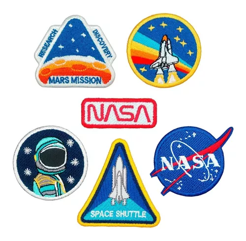 NASA Parche para Mochilas MXNAA-002-3 2 Parches Nasa 9,1x4,1cm