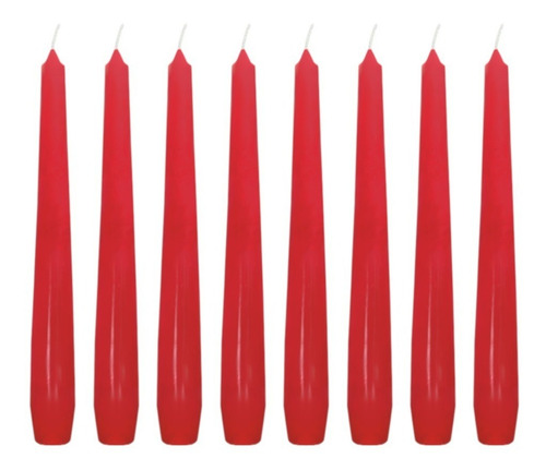 10 Vela Para Castiçal Vermelha Namorados 17 Ou 20 Cm 3 Modelos Natal Ceia Decoração Decorativo Torcida Espiral Lisa