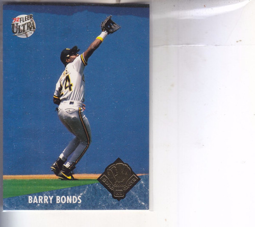 1992 Fleer Ultra Award Winners Gold Glove Barry Bonds