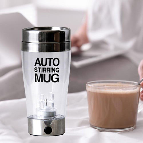 Taza De Café Con Agitación Automática Contenedor De
