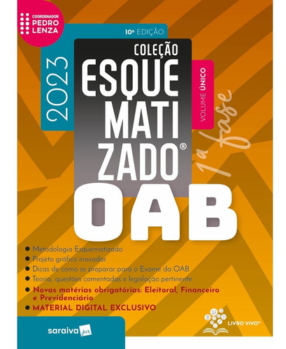 Oab Esquematizado - 1ª Fase - Volume Único - 10ª Edição 2023 -